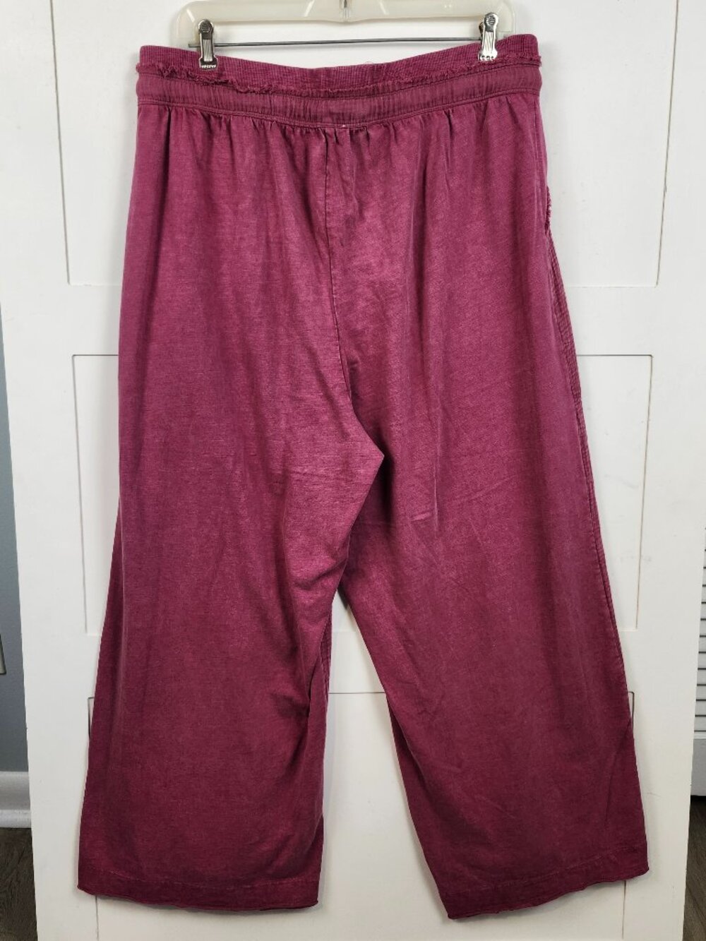 Anthropologie Daily Practice Pink Muslin Yoga Pants Drawstring Relaxed Size L - Picture 5 of 14